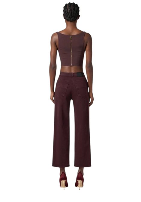 Jeans in drill di cotone ELISABETTA FRANCHI | Pantaloni | PJ04D56E2EA4